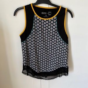 Lucky in Love tank,sheer detail bottom.Small Donating soon so offers welcome